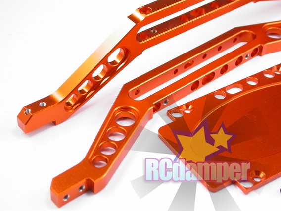 ALUMINUM LOWER CHASSIS BRACE PLATE B TRAXXAS T-MAXX 3.3 4907 4908 EXTENDED SKID